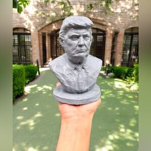 Donald Trump Concrete Statue